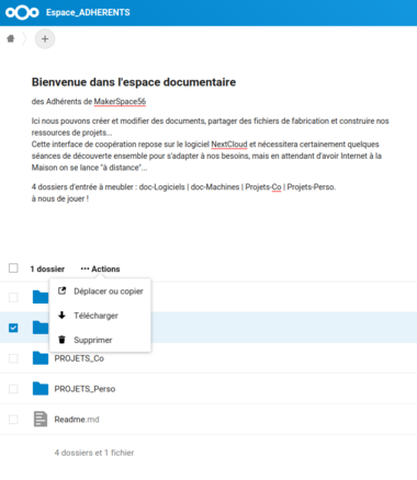  l'interface d'accès utilisateur qui propose quand même la suppression